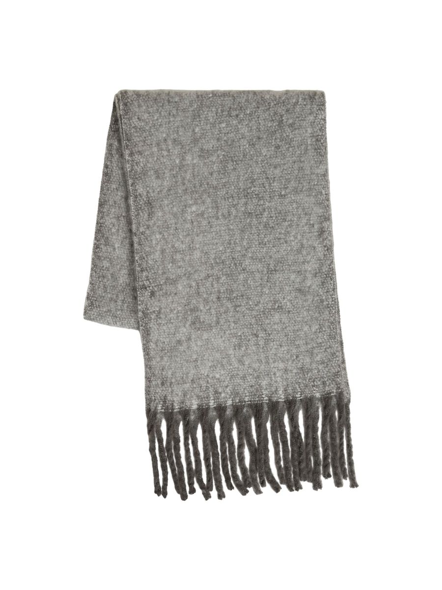 BUFANDA FLECOS GRIS