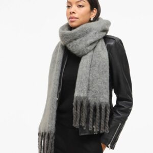 BUFANDA FLECOS GRIS