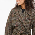 ABRIGO LARGO LANA DE CUADROS