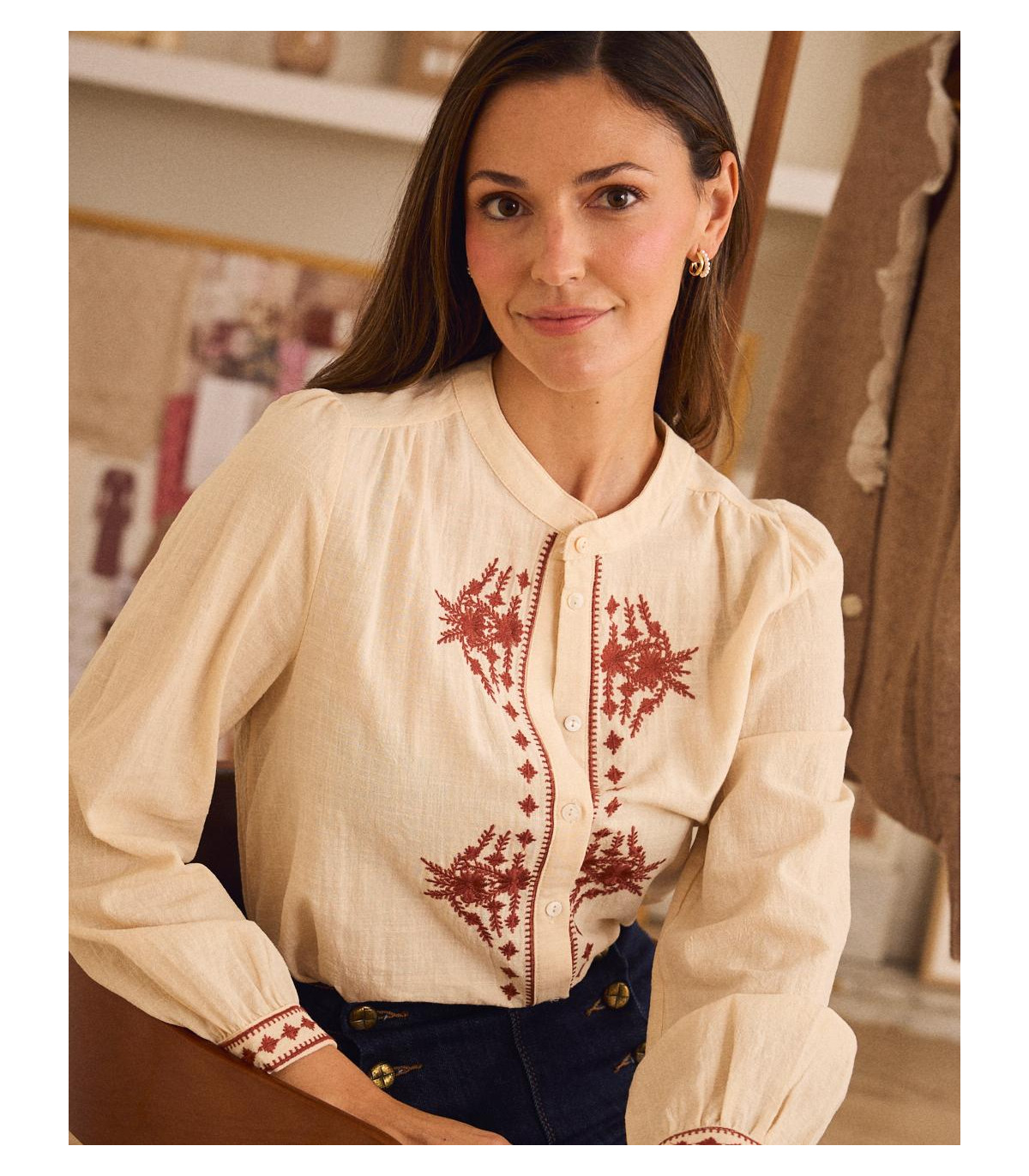 Camisa Bordados Vivienne