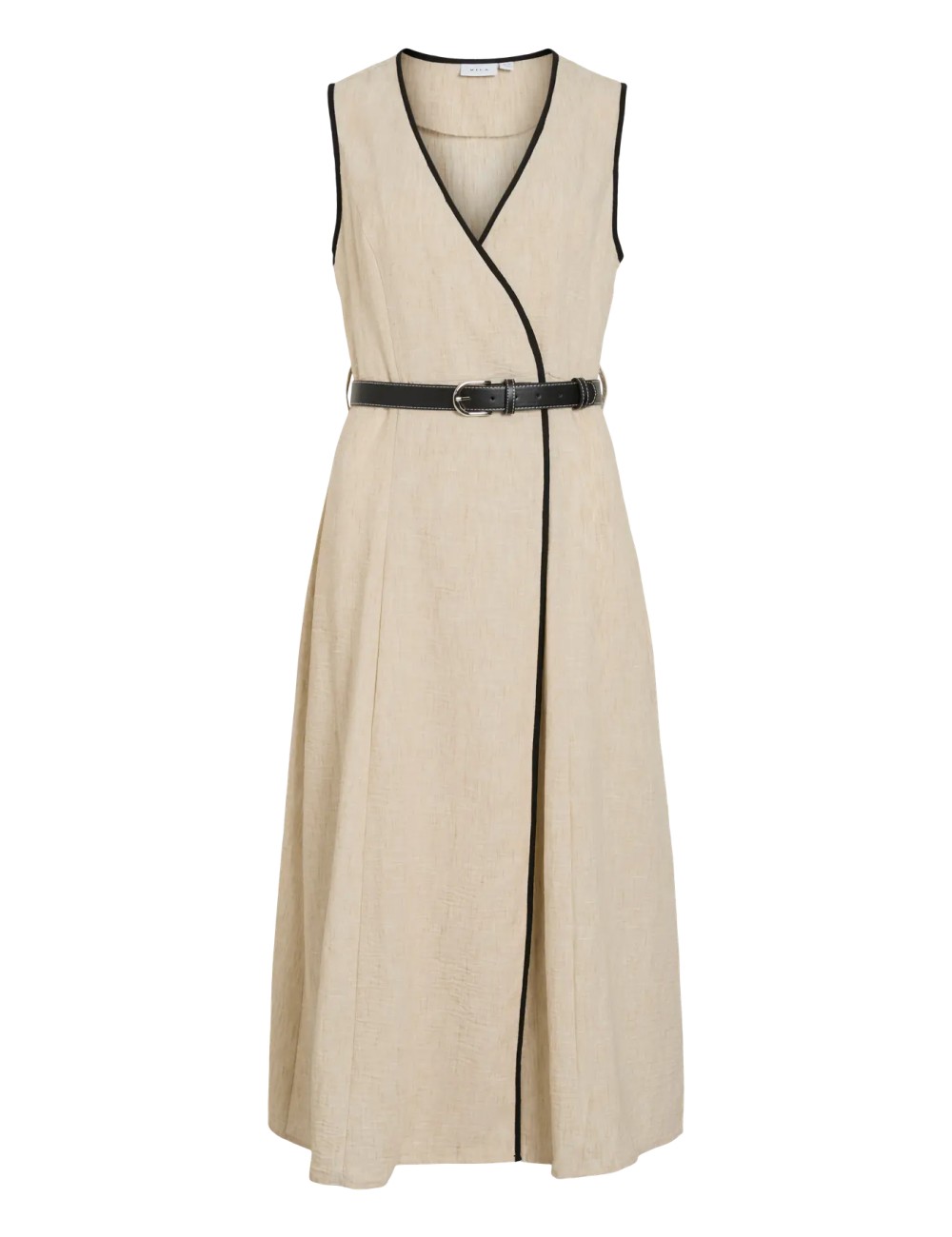 JASMINE VESTIDO BEIGE CON CINTURON