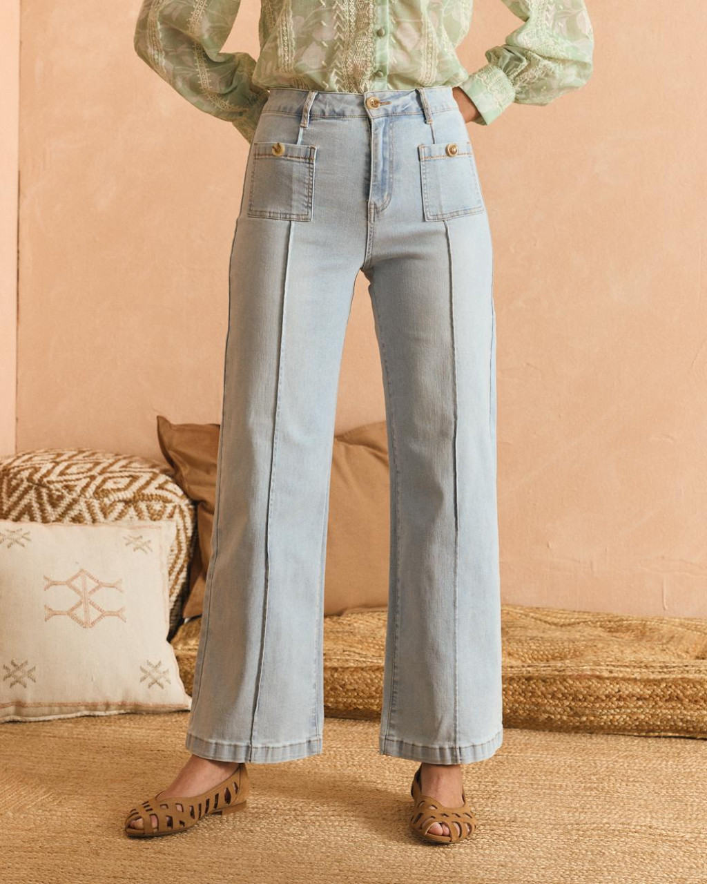 PANTALÓN DENIM FRIDA POLIN