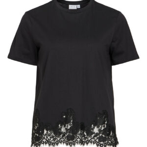 CAMISETA_OPELLA NEGRA_PUNTILLA_VILA_CLOTHES