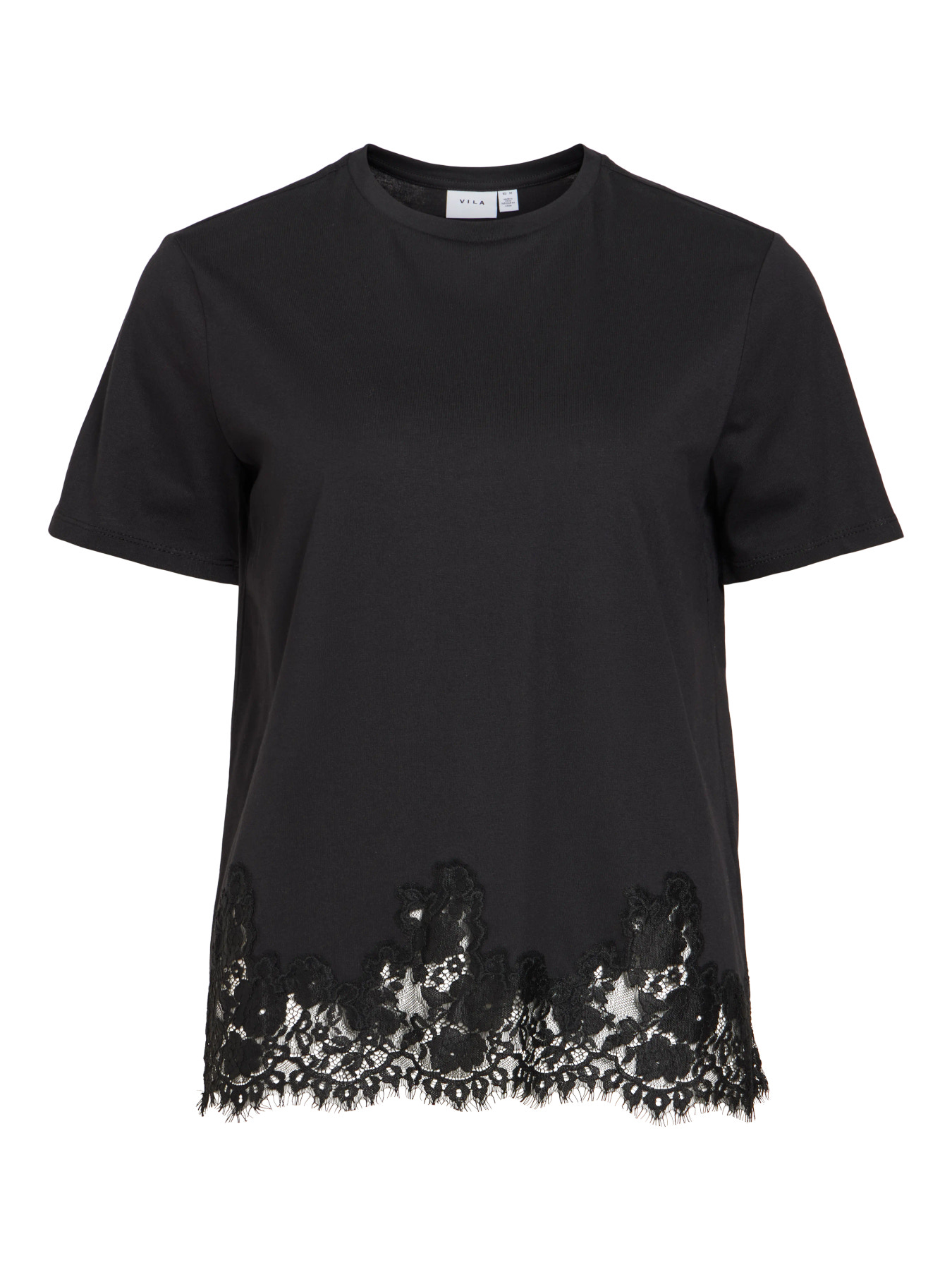 CAMISETA_OPELLA NEGRA_PUNTILLA_VILA_CLOTHES