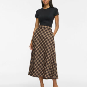 FALDA MIDI VILENE CUADROS