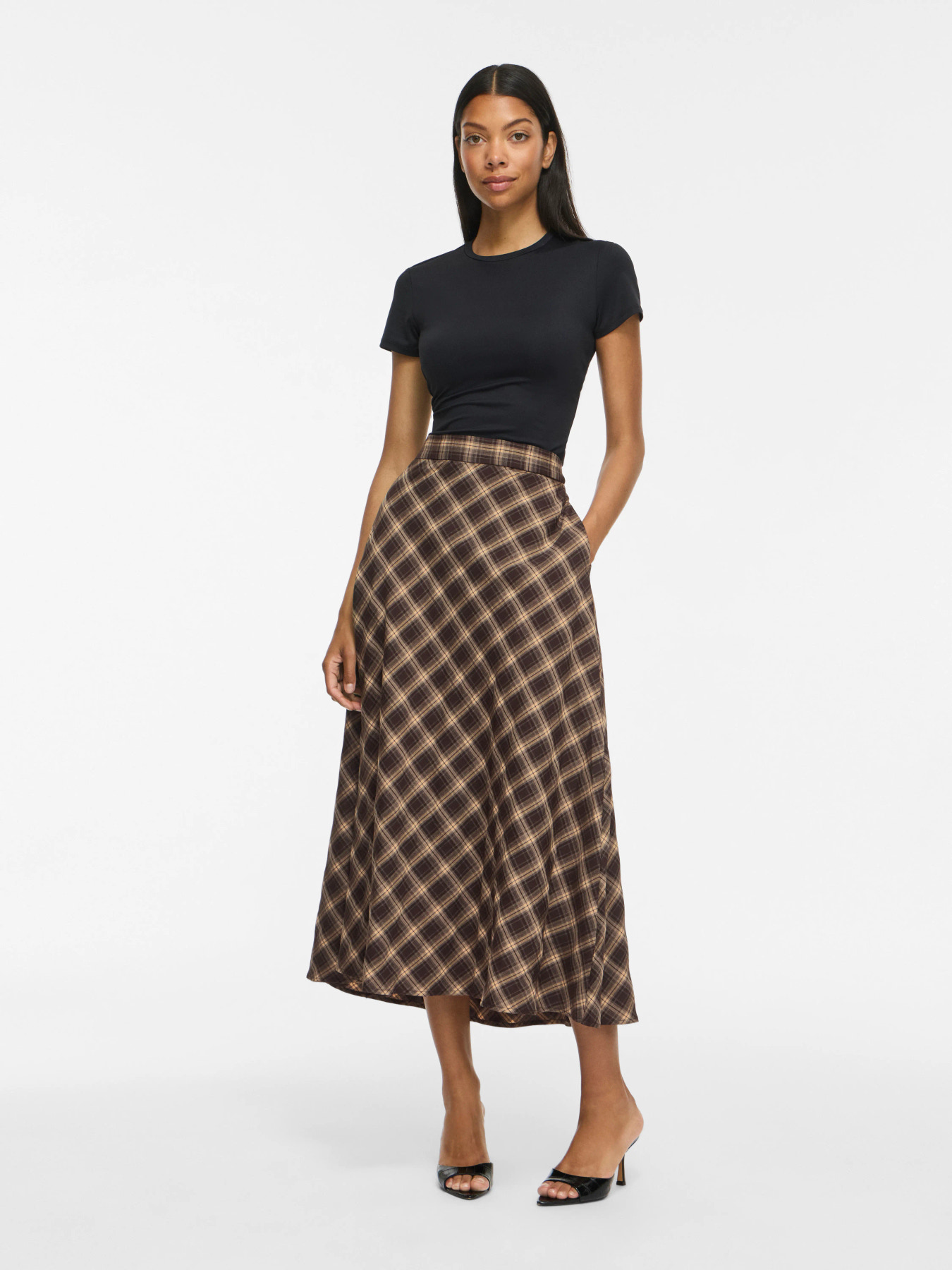 FALDA MIDI VILENE CUADROS