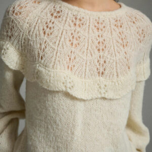 JERSE MOYANO PUNTO CON VOLANTE BEIGE