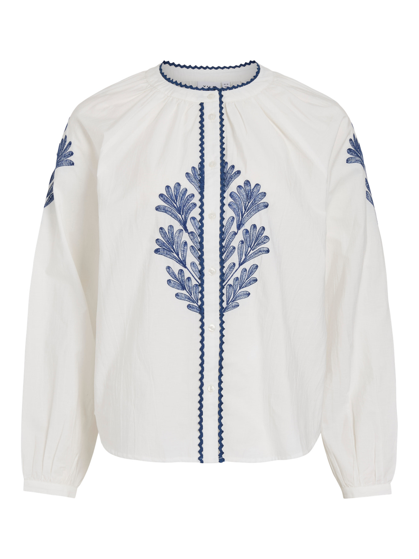 BLUSA ROPANA BLANCA BOHO FLORES